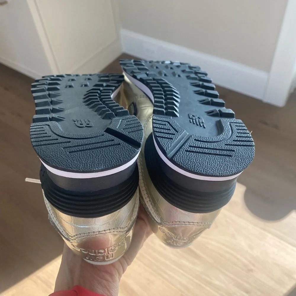 New Balance 574 NWOT, metallic croc embossed, size 6 - Picture 10 of 15